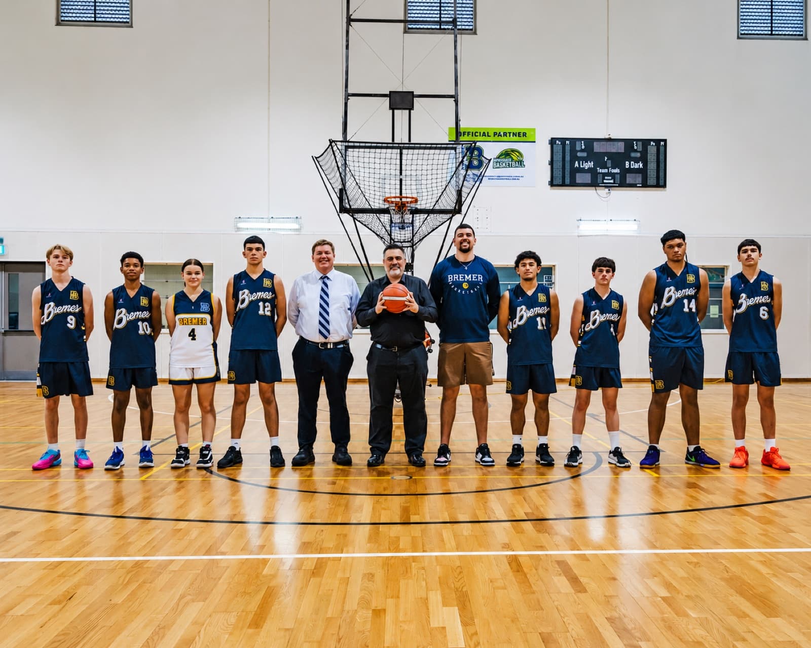 Bremer State High School, Ipswich QLD, with their Dr. Dish shooting machine