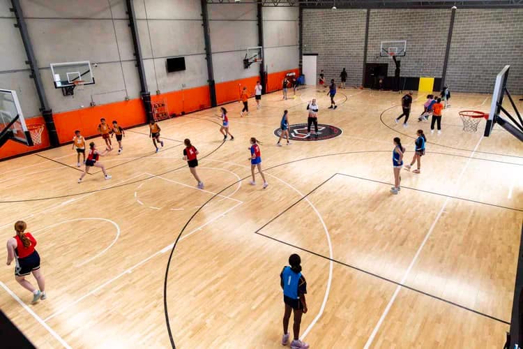Inside Bucket Warehouse Basketball Academy
